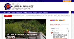 Desktop Screenshot of bomberos.gob.pa